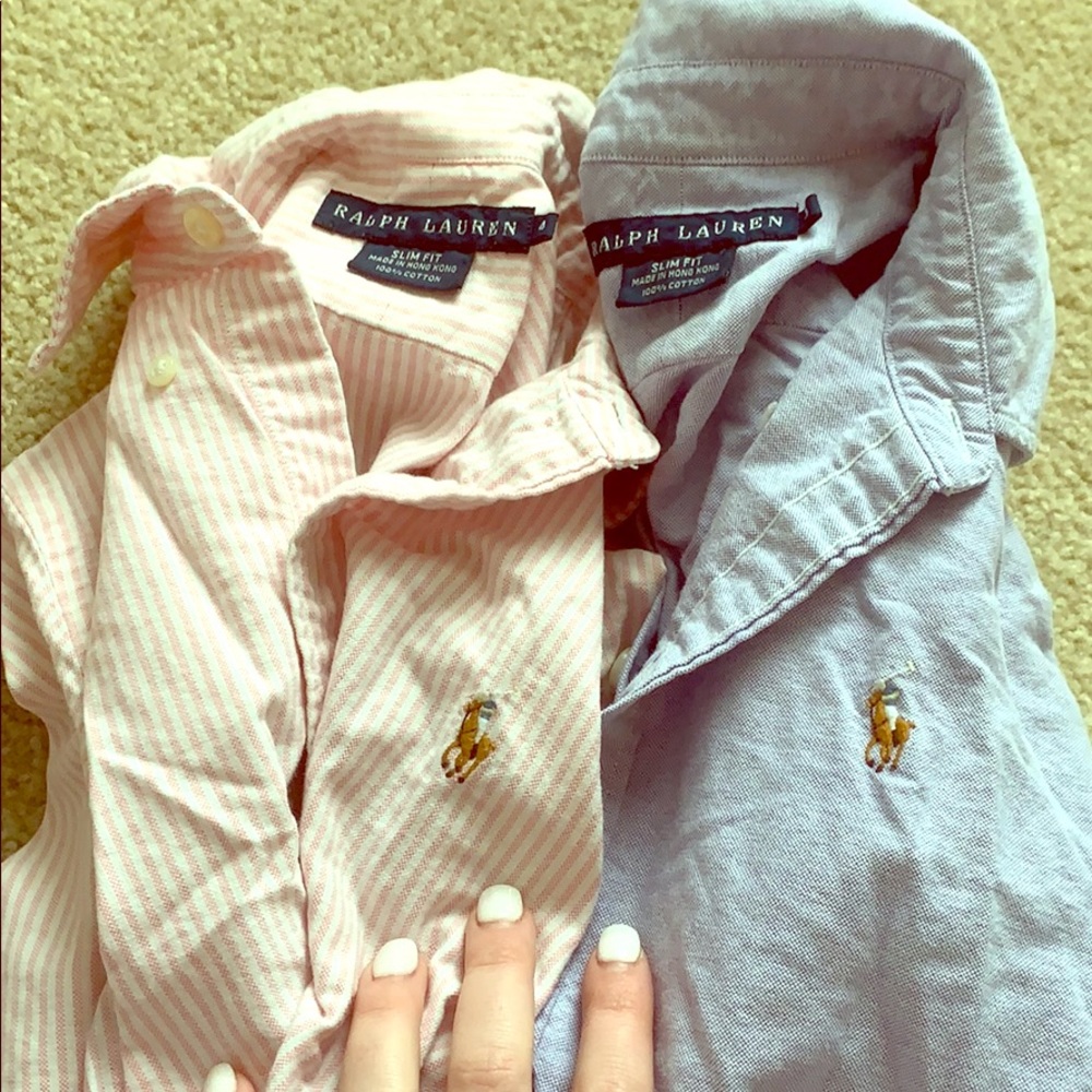 Two Ralph Lauren button down - slim fit
